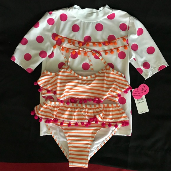 Betsey Johnson 3 PC Swimsuit Set - Picture 8 of 8